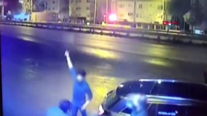 Büyükçekmece'de bekçinin vurulduğu olay kamerada