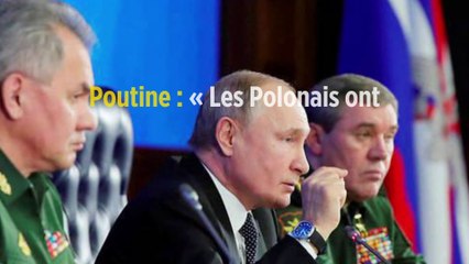Poutine : « Les Polonais ont pratiquement conclu une entente avec Hitler »