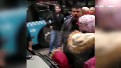 İETT otobüsünden korku dolu anlar!
