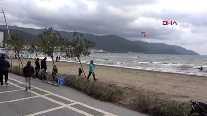 Muğla sörf tutkunları görsel şölen sundu