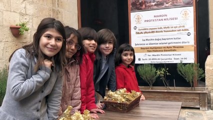 Tarihi Protestan Kilisesi'nde Noel kutlaması - MARDİN