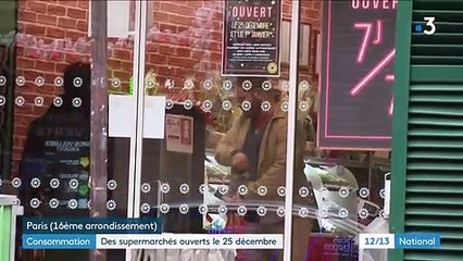 Consommation : des supermarchés ouverts le 25 décembre