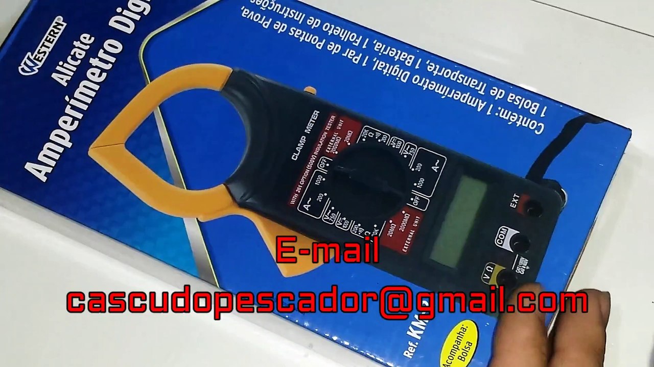 Como Usar Amperímetro Digital com Alicate de Teste