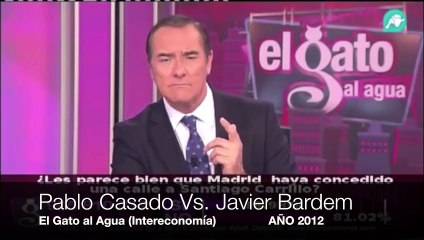 Cuando Pablo Casado puso a Javier Bardem fino: "Imbécil y subnormal" (2012)