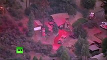 Ordenan la evacuación de 12.000 personas por incendios forestales en California