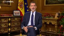 Filipe VI apela à unidade de Espanha, líder catalão critica