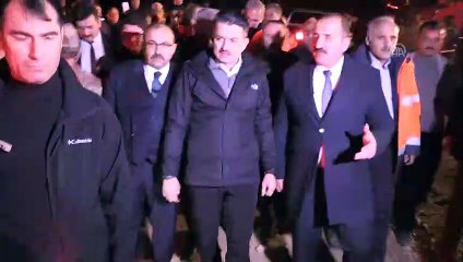 Bakan Pakdemirli, örtü yangınının etkili olduğu alanlarda incelemelerde bulundu - TRABZON