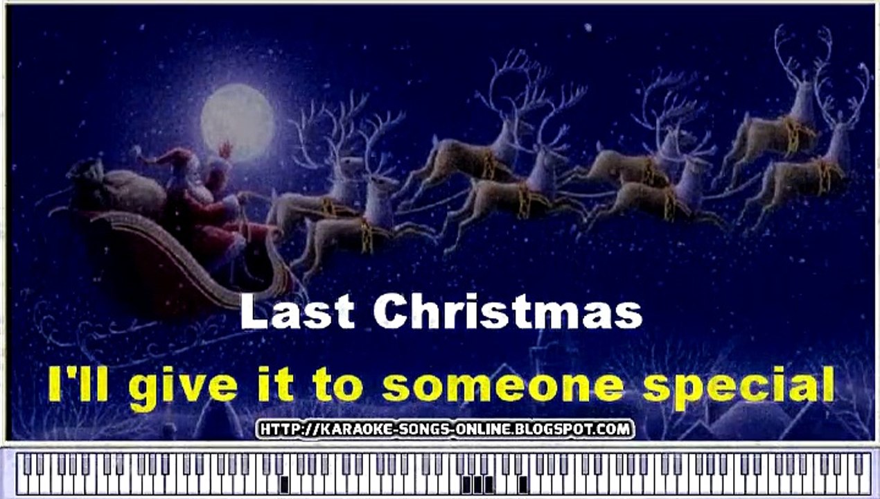 George Michael - "The Last Christmas" Merry Christmas and Happy New Year -karaoke songs online