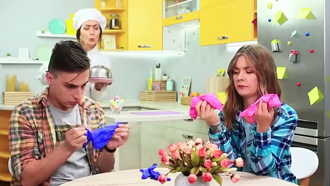 HACIENDO COMIDA CON SLIMES / ¡DESAFÍO DE COMIDA REAL vs COMIDA DE SLIME!