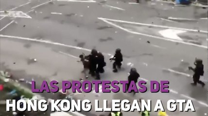Las protestas de Hong Kong llegan a GTA