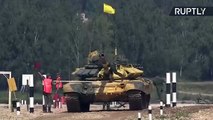 Así fue la sexta jornada de la competición del biatlón de tanques
