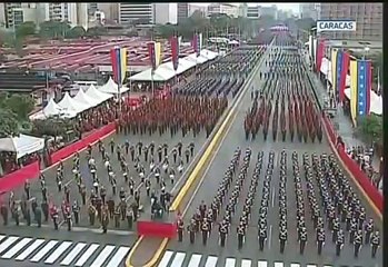 Así fue la explosión ocurrida durante un discurso de Nicolás Maduro