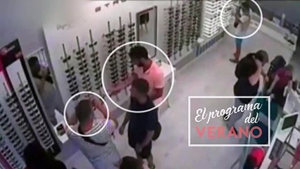 Los miembros de La Manada robando gafas 24 horas antes del abuso sexual de San Fermín