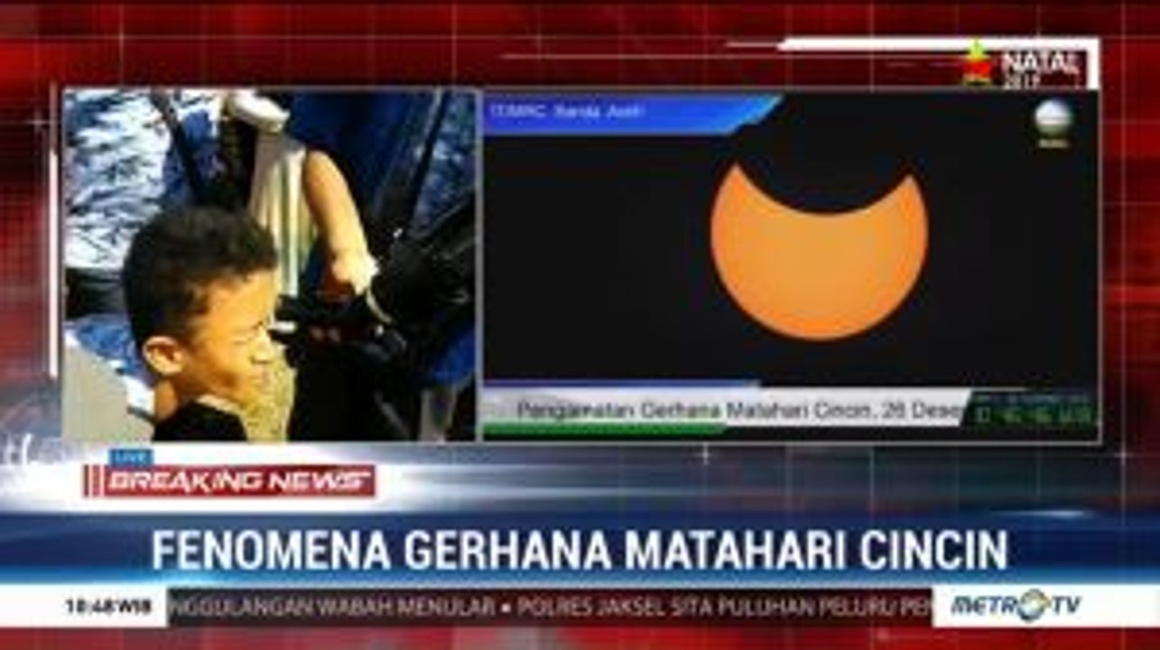 Antusiasme Masyarakat di Sejumlah Daerah Melihat Fenomena Gerhana Matahari Cincin