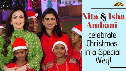 Nita Ambani & Isha Ambani celebrate Christmas with the NGO students