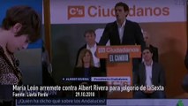 La actriz María León arremete contra Rivera para jolgorio de Cristina Pardo y laSexta