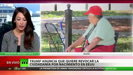 Trump explica sus planes para revocar la ciudadanía por nacimiento