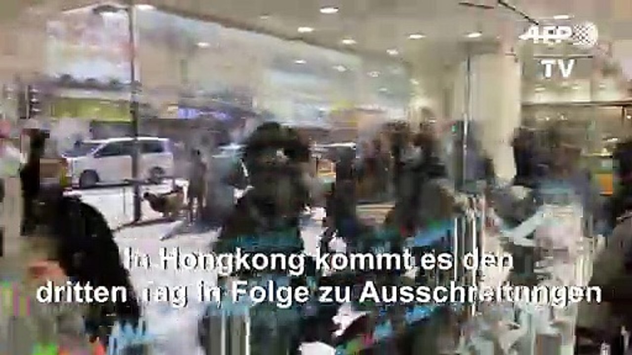 Wieder Ausschreitungen in Hongkong
