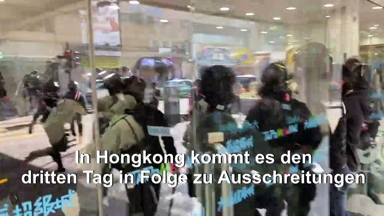 Wieder Ausschreitungen in Hongkong