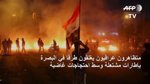 احتجاجات في العراق تخللها قطع طرق وحرق إطارات رفضا لمرشحي 