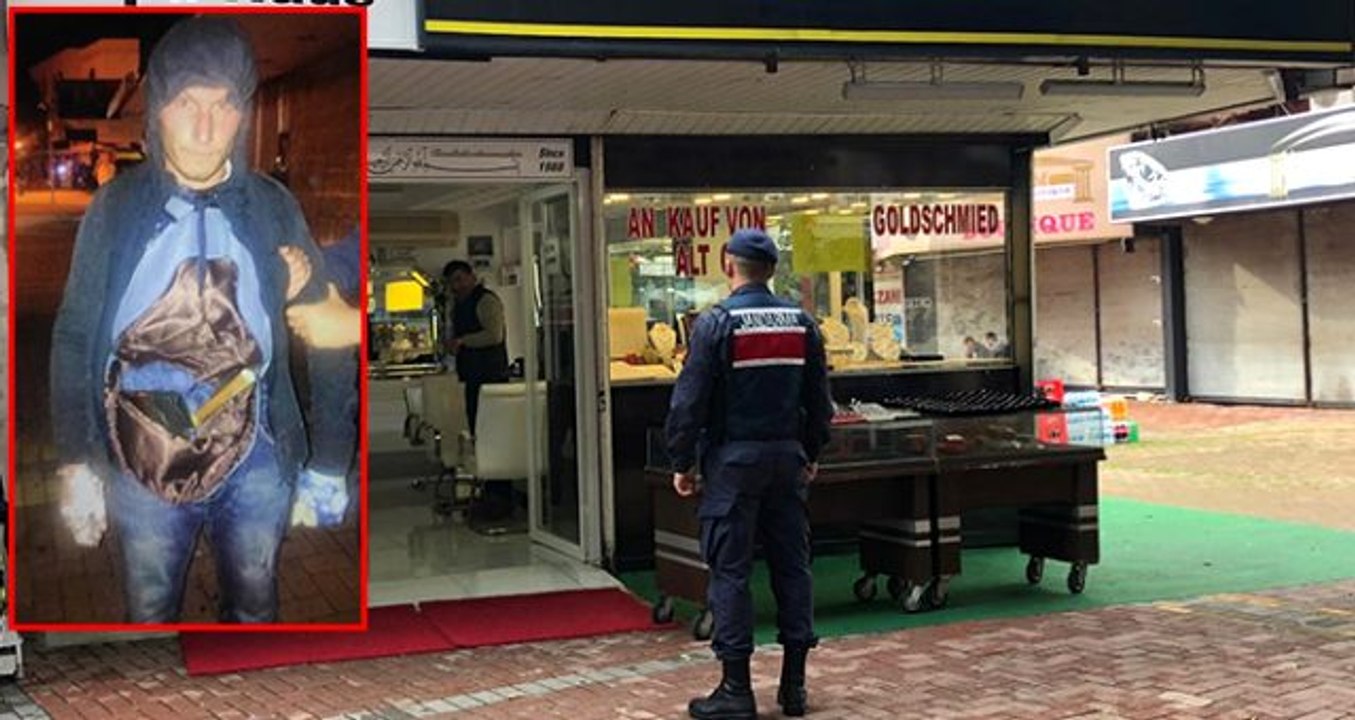 Özel kıyafetli kuyumcu hırsızı suçüstü yakalandı