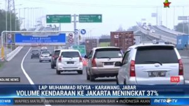 Puncak Kemacetan Tol Japek Diprediksi Malam Ini