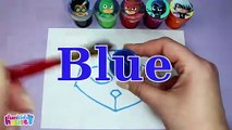 PJ Masks Painting Learn Colors with Cat Boy Gekko Owlette Toys and PJ Masks Fun Kinetic Sand for Kids