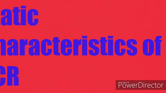 SCR static characterstics (Thyrister static characterstics) UgcNet Electronic science