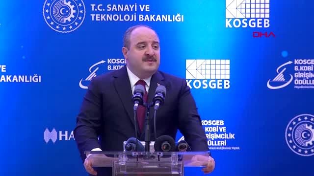 Ankara bakan varank, 'kosgeb 6. kobi ve girişimcilik ödülleri töreni'nde konuştu-1