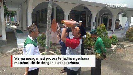 Antusias Warga Jawa Timur Saksikan Gerhana Matahari Cincin