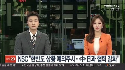 NSC "한반도 상황 예의주시…중국, 일본과 협력 강화"
