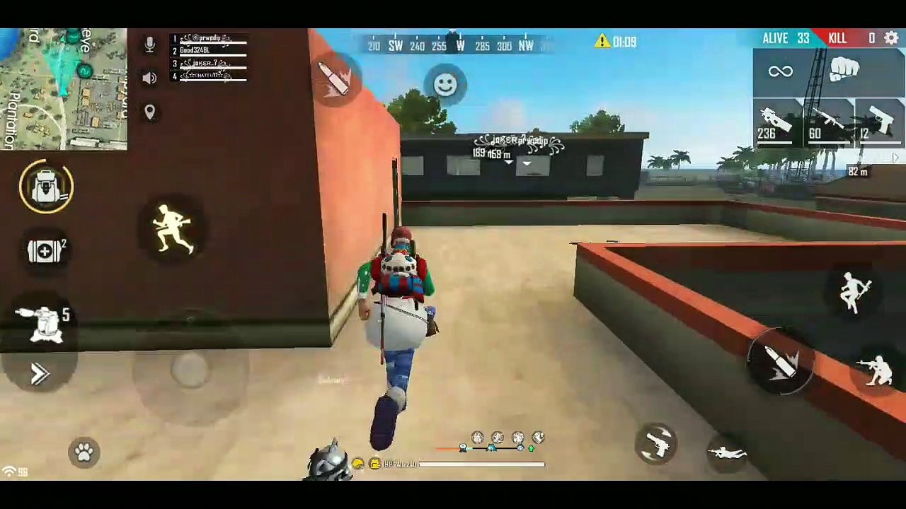 Free Fire FUNNY GAMEPLAY .