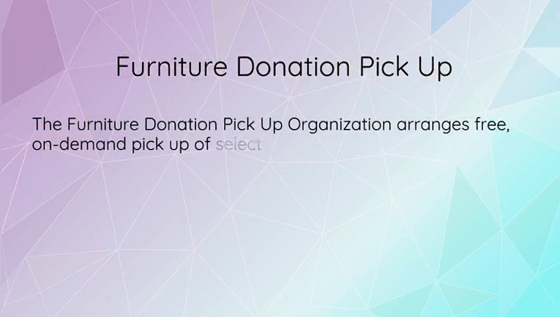 Donation Pick Up Video Dailymotion