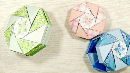 TUTO - Une boîte à bonbons en origami modulaire
