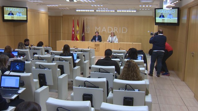 Rueda de prensa de Almeida en el Ayuntamiento de Madrid