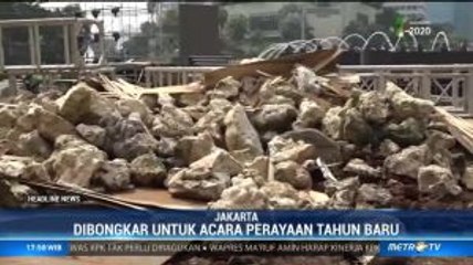 Penampakan Instalasi Batu Gabion Usai Dibongkar