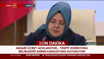 #CANLI Bakan Selçuk asgari ücret rakamını açıklıyor