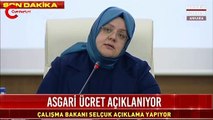 Bakan Selçuk asgari ücreti açıkladı