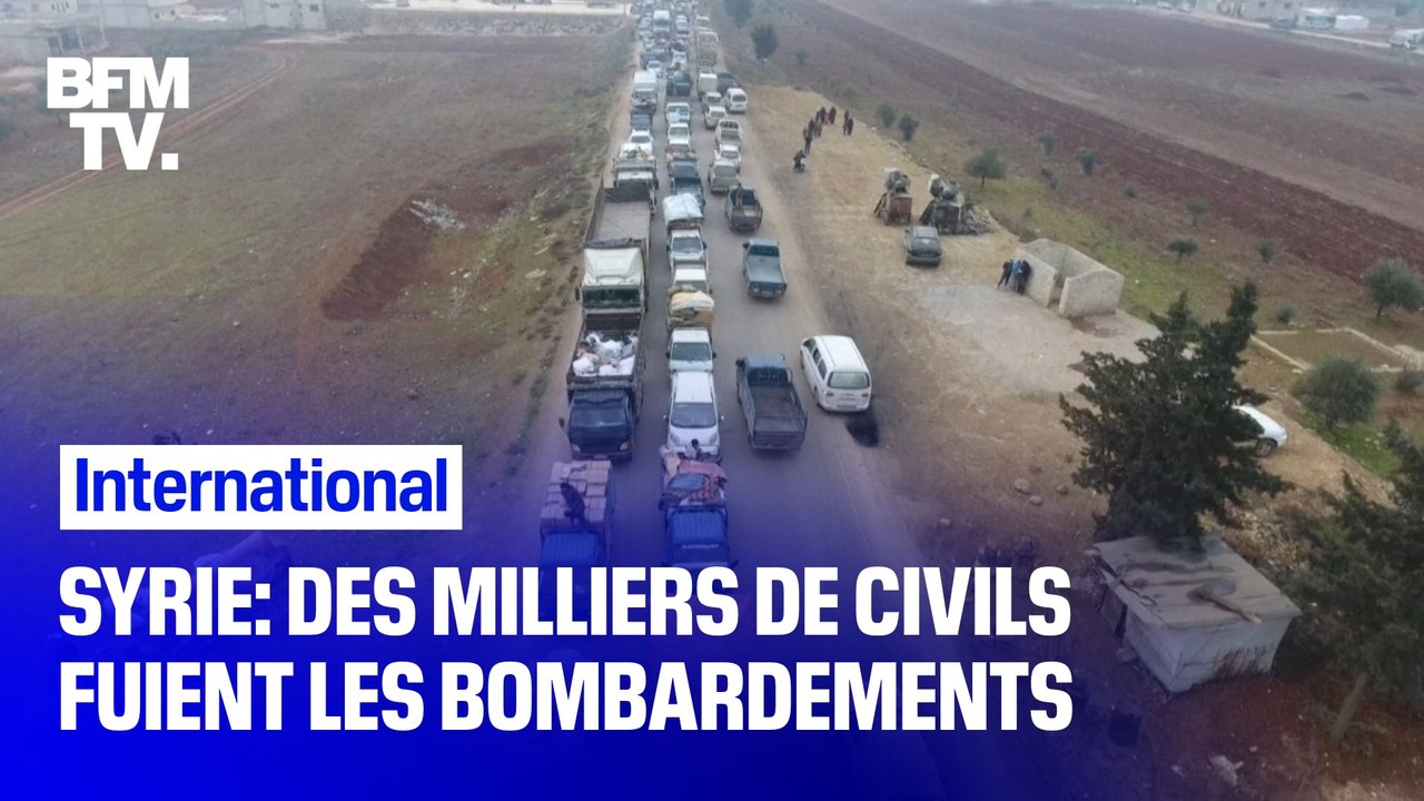 Syrie: ils sont des milliers de civils à fuir les bombardements