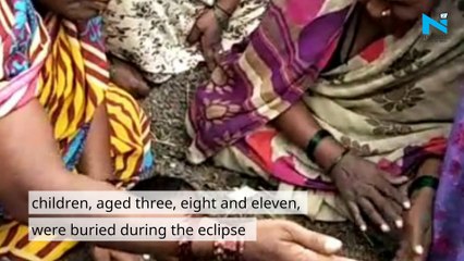 Bizarre! Children buried alive neck-deep in mud & dung to cure disabilities in Karnataka