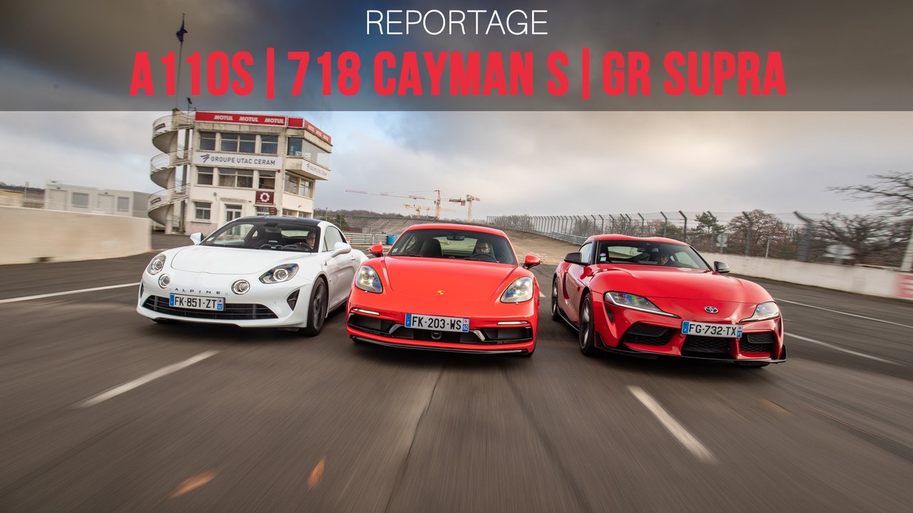 L'Alpine A110 S défie les Porche 718 Cayman S et Toyota GR Supra