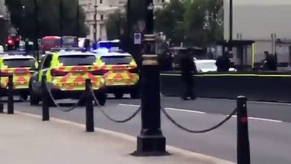 Conductor deja varios heridos al chocar contra valla del Parlamento británico