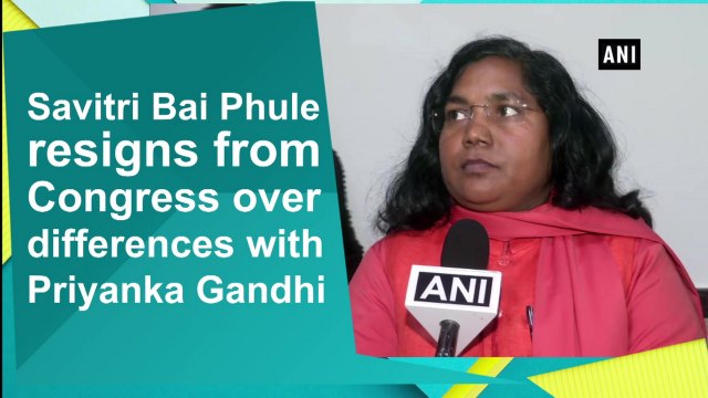 Savitribai Phule resigns from Congress over differences with Priyanka Gandhi