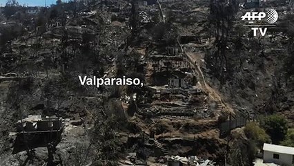 Forest fires in Chile's Valparaiso leave people homeless on Christmas