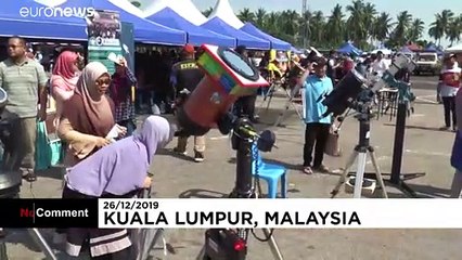 Un círculo de fuego marca el último eclipse solar de la década