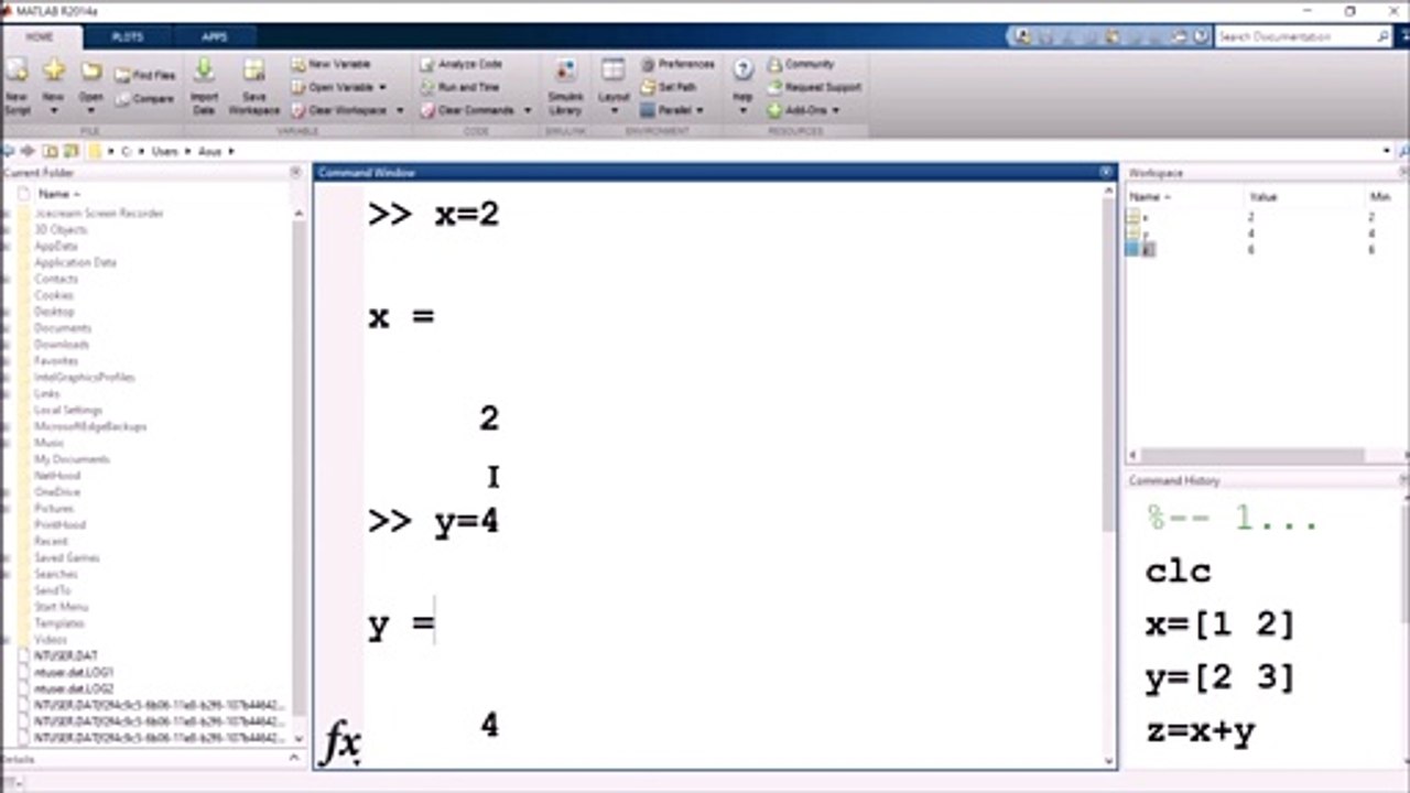 MATLAB- Different Windows in MATLAB