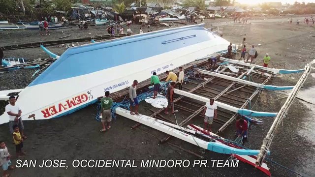 Aerials: Beachside devastation after Typhoon Phanfone hit Philippines