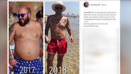 El antes y el después de Kiko Rivera tras adelgazar 42 kilos en un año
