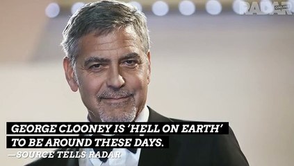 ‘Stressed Out’ George Clooney ‘Hell’ To Be Around On Set Of New Movie, Source Says
