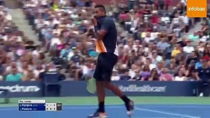El magistral punto de Federer que dejó a Kyrgios con esta cara